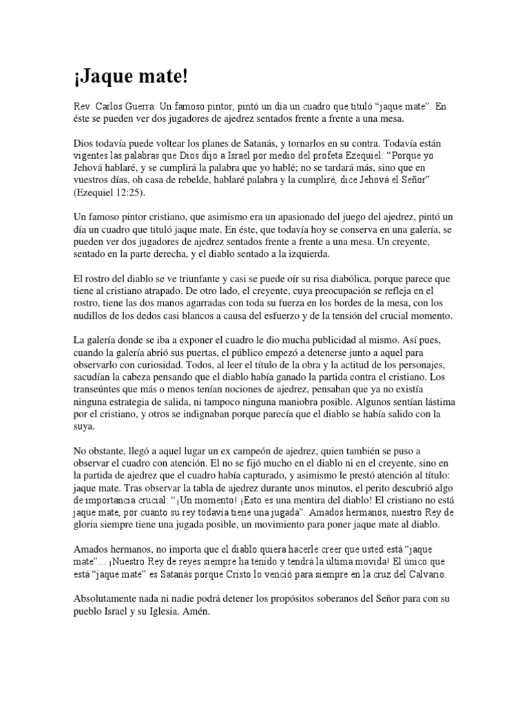 Jaque Mate, PDF, Ajedrez